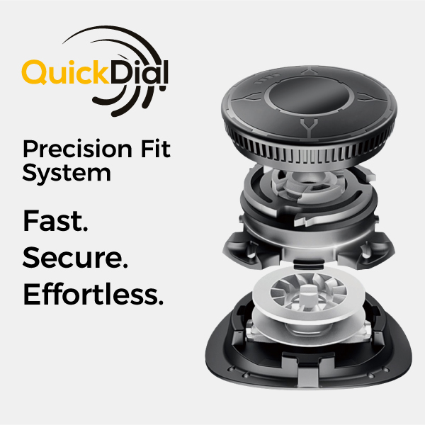 Прецизионная система застежек QuickDial™ для быстрой и надежной подгонки защитной обуви.